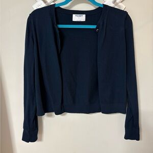 Old Navy SoSoft Cropped Navy Blue Sweater